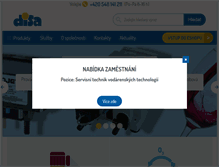 Tablet Screenshot of disa.cz